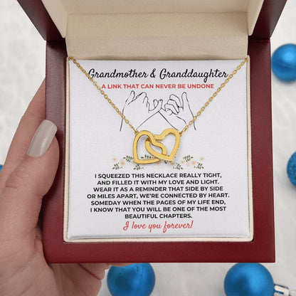 To My Granddaughter - Beautiful Linked Hearts Gift Set - SS394