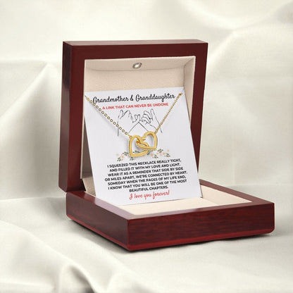 To My Granddaughter - Beautiful Linked Hearts Gift Set - SS394