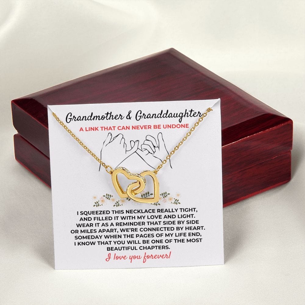 To My Granddaughter - Beautiful Linked Hearts Gift Set - SS394