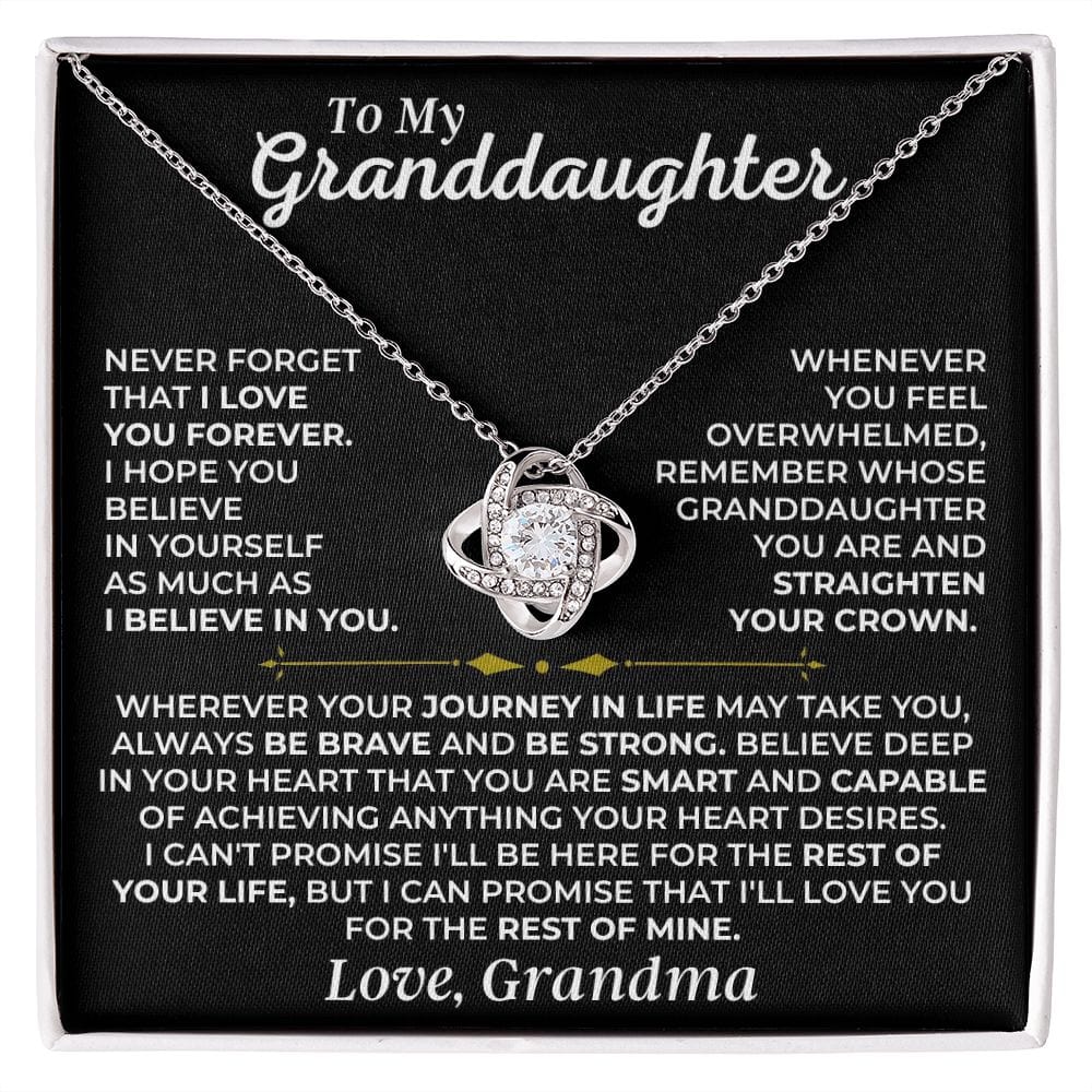 To My Granddaughter - Beautiful Love Knot Gift Set - SS461G