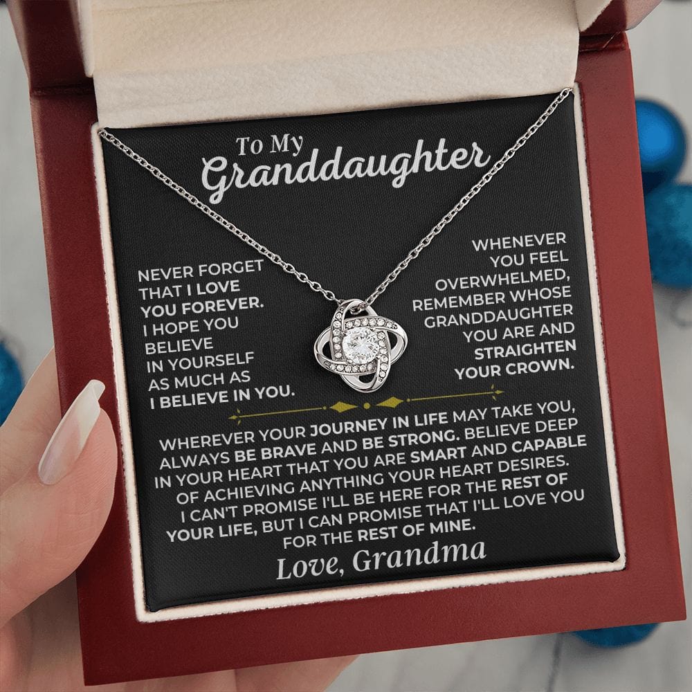 To My Granddaughter - Beautiful Love Knot Gift Set - SS461G