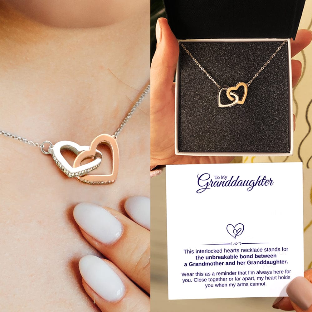 To My Granddaughter - From Grandma - Interlocked Hearts Gift Set - SS105