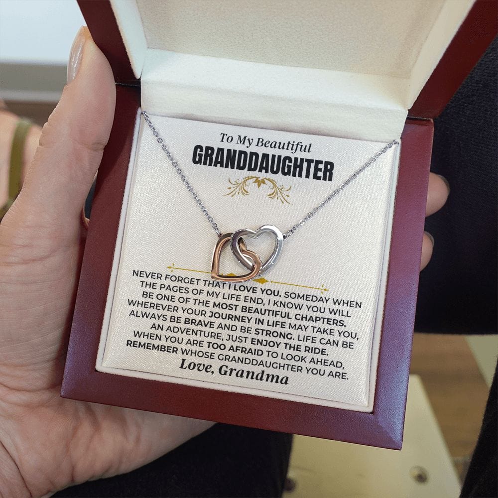 To My Granddaughter - Grandma - Interlocked Hearts Gift Set - SS477